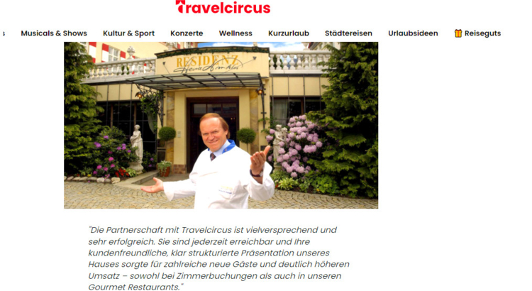 Travelcircus Werbung Heinz Winkler Star-Koch