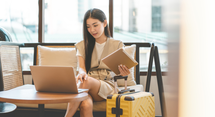 China chinesische Geschäftsreisende Hotel Business Traveller